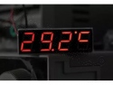 Display 3-in-1 klok / temperatuur / voltage rood